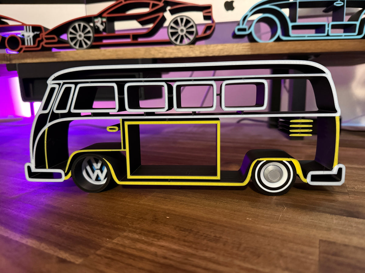 VW Kombi 1967 Inspired Silhouette Desk Decor