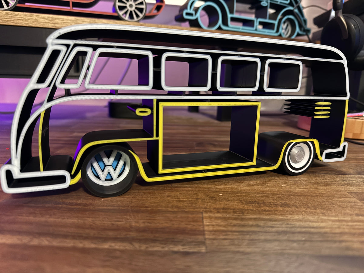 VW Kombi 1967 Inspired Silhouette Desk Decor